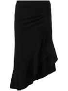 Elisabetta Franchi Ruffle Skirt - Black