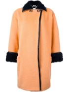 Versace Vintage Textured Coat, Women's, Size: 42, Yellow/orange