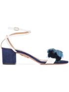 Aquazzura Lotus Blossom Tassel Sandal - Blue