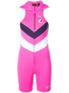 Fenty X Puma Hooded Zip-front Leotard - Pink & Purple