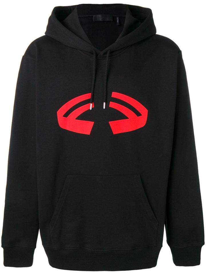 Helmut Lang Halloween Printed Hoodie - Black