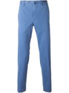 Pt01 Front Pleat Trousers, Men's, Size: 56, Blue, Cotton/spandex/elastane