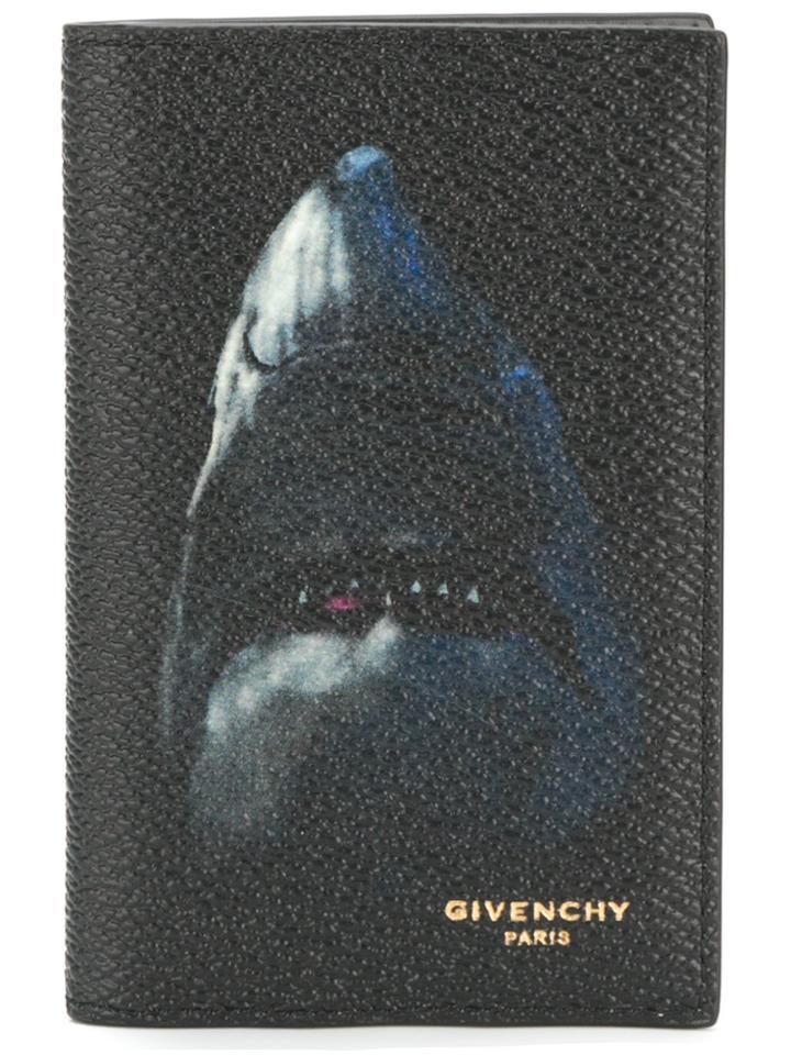 Givenchy Shark Print Card Holder - Black