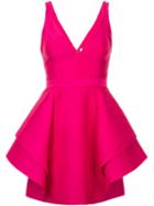 Halston Heritage Short Ruffle Dress - Pink