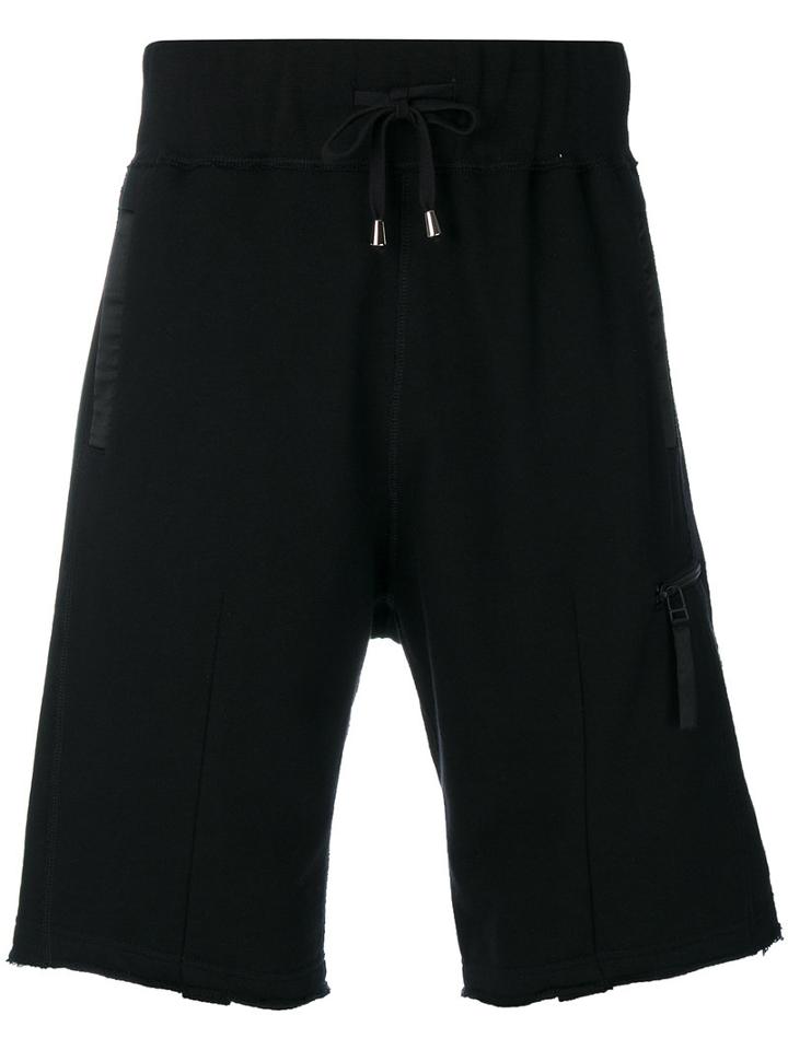 Unconditional - Ribbed Waistband Shorts - Men - Cotton - M, Black, Cotton