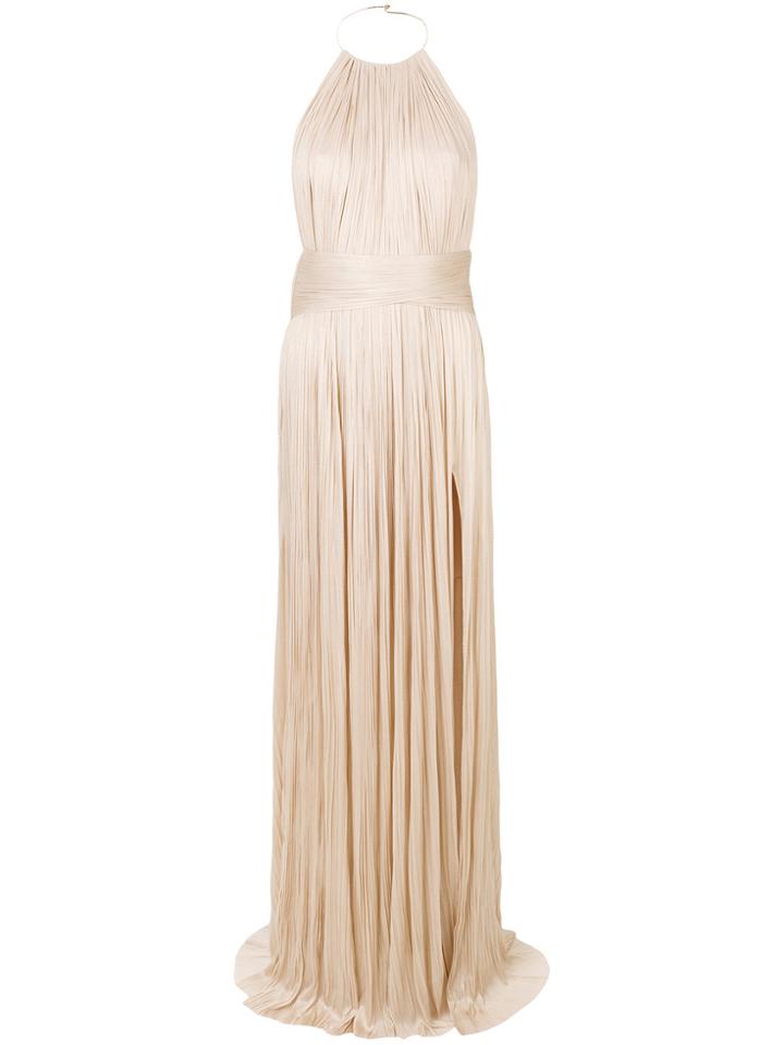 Maria Lucia Hohan Katelyn Pleated Dress - Nude & Neutrals