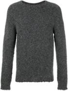 Etro - Ribbed Trim Jumper - Men - Nylon/wool/alpaca - Xl, Grey, Nylon/wool/alpaca