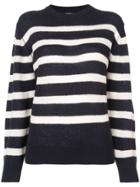 Khaite Striped Round Neck Jumper - Blue
