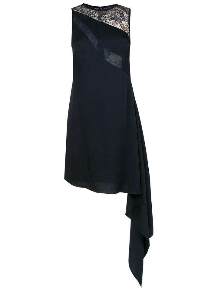 Tufi Duek Asymmetrical Lace Dress - Blue