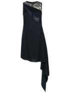 Tufi Duek Asymmetrical Lace Dress - Blue