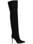 Gianvito Rossi Black Suede 115 Over The Knee Boots