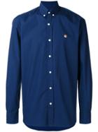 Maison Kitsuné Button Down Collar Shirt - Blue