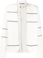 Haider Ackermann Double Layer Striped Shirt - White