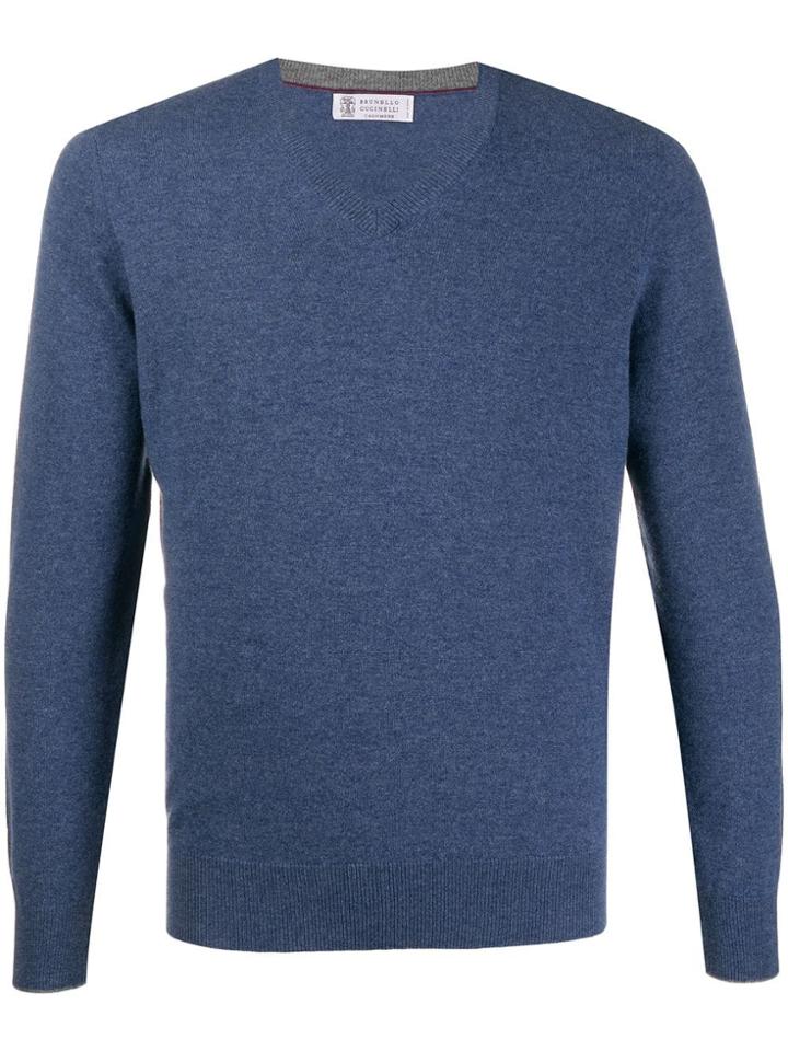 Brunello Cucinelli Relaxed-fit Cashmere Jumper - Blue