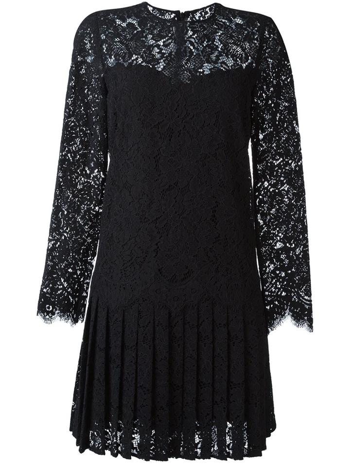 Ermanno Scervino Lace Dress, Women's, Size: 42, Black, Polyamide/modal/silk/cotton