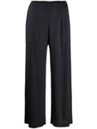Pleats Please Issey Miyake Cropped-length Pleated Trousers - Purple