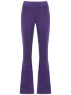 Cecilia Prado - Knitted Trousers - Women - Acrylic/lurex/viscose - M, Pink/purple, Acrylic/lurex/viscose