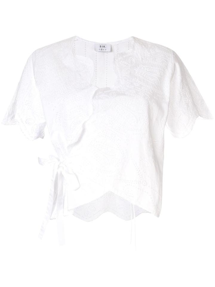 Sir. Delilah Wrap Top - White