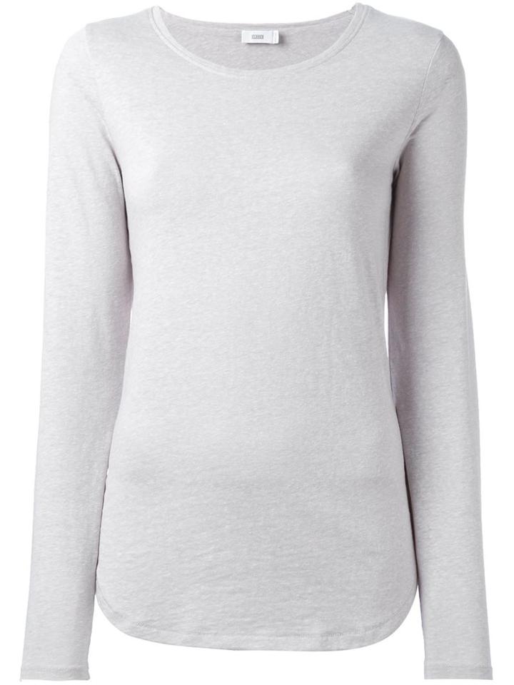Closed Longsleeved T-shirt, Women's, Size: Large, Grey, Cotton/polyester