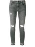 Frame Distressed Detail Jeans - Grey