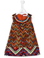 Quis Quis Zig-zag Patterned Dress, Girl's, Size: 8 Yrs