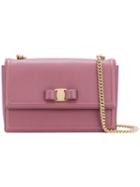 Salvatore Ferragamo - Vara Shoulder Bag - Women - Calf Leather - One Size, Pink/purple, Calf Leather