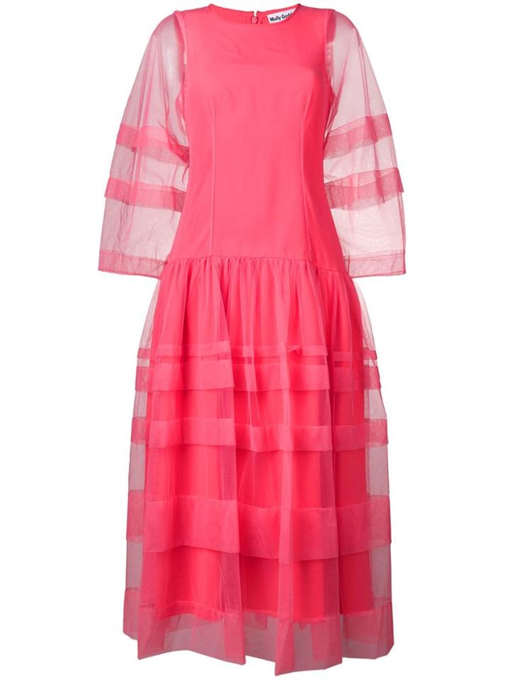 Molly Goddard Alexandra Sheer Dress - Pink