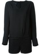 Jay Ahr Embroidered Playsuit