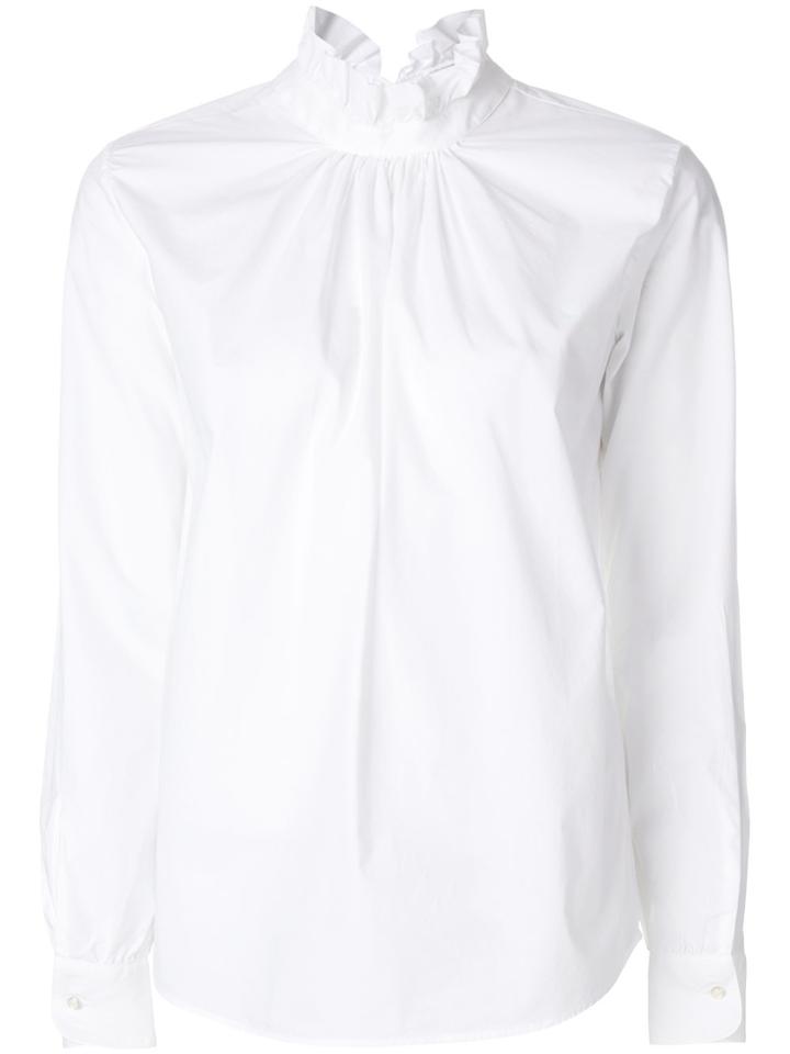 Chloé Elongated Collar Blouse - White