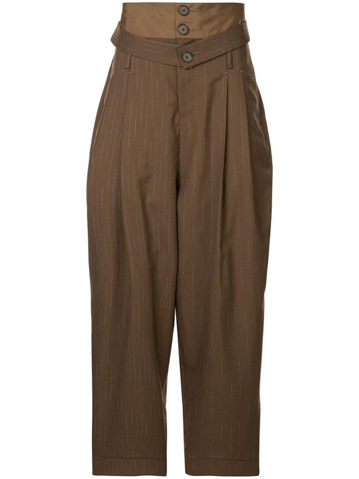 Necessity Sense Dan Carrot Trousers - Brown