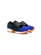 Marni Kids Teen Touch Strap Sneakers - Black
