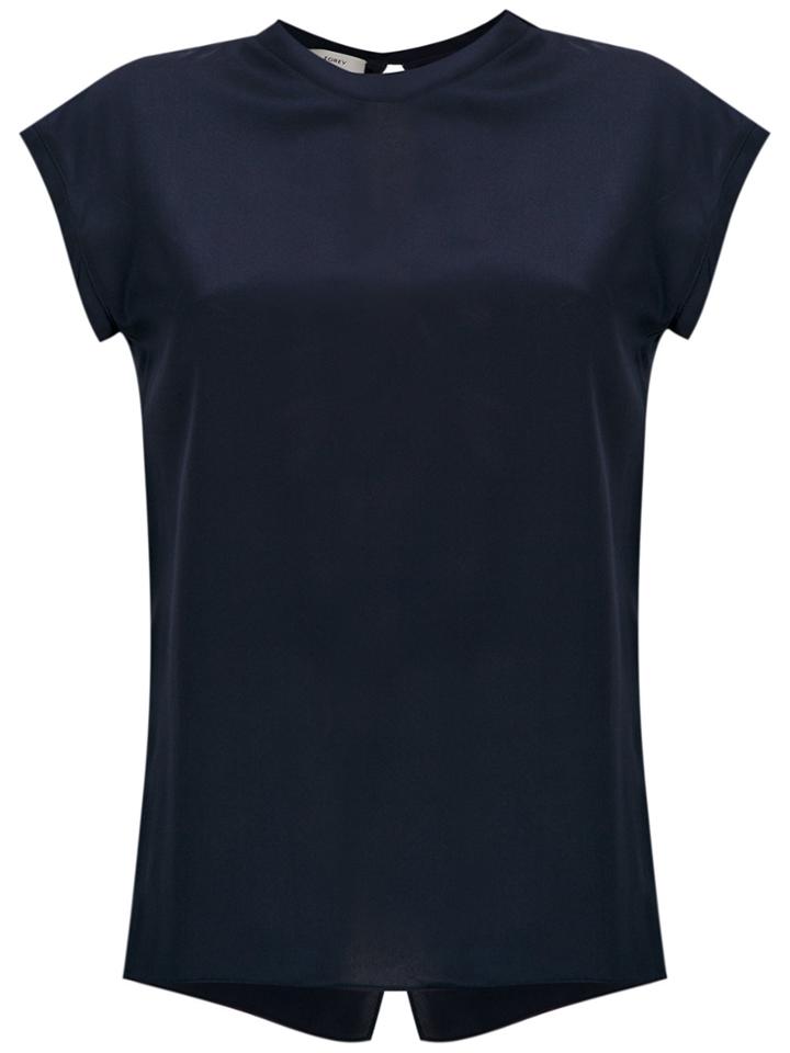 Egrey Rear Slit T-shirt - Blue