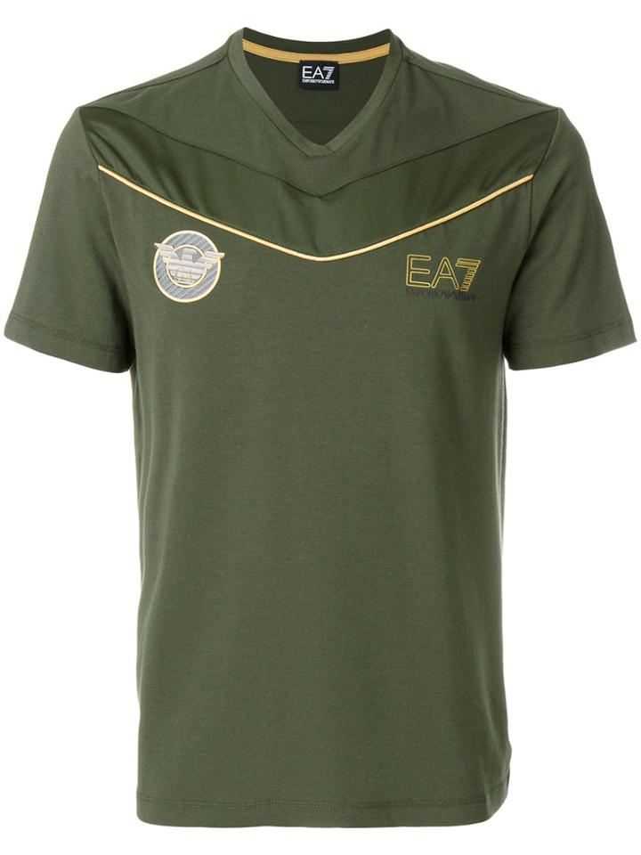 Ea7 Emporio Armani Short Sleeved T-shirt - Green
