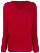 Aspesi Knit V-neck Sweater - Red