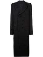 Ann Demeulemeester Boxy Double-breasted Coat - Black