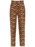 Andrea Marques Tapered Trousers - Brown