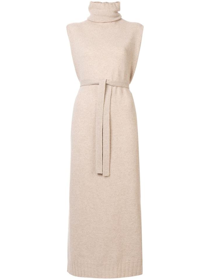 Lemaire Belted Knitted Dress - Brown