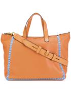 Tory Burch Medium Whipstitch Tote, Women's, Beige, Leather