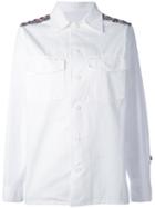Amen - Embellished Shoulder Shirt - Women - Cotton - 42, White, Cotton
