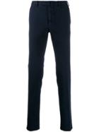 Dell'oglio Cotton-blend Straight-leg Trousers - Blue