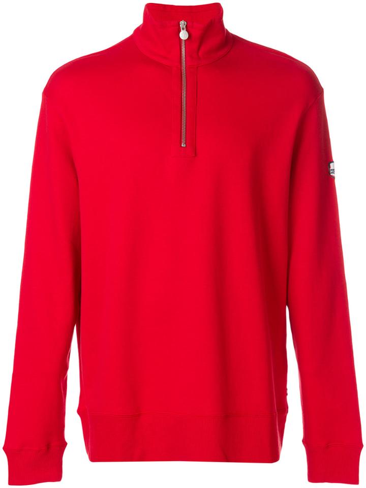 Perfect Moment Zipped Sweatshirt - Red