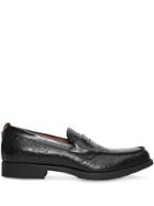 Burberry D-ring Detail Monogram Leather Loafers - Black