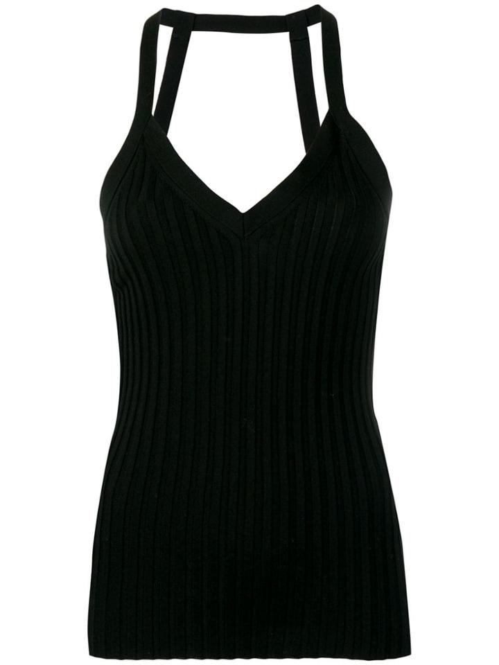 Circus Hotel Ribbed Tank Top - Black