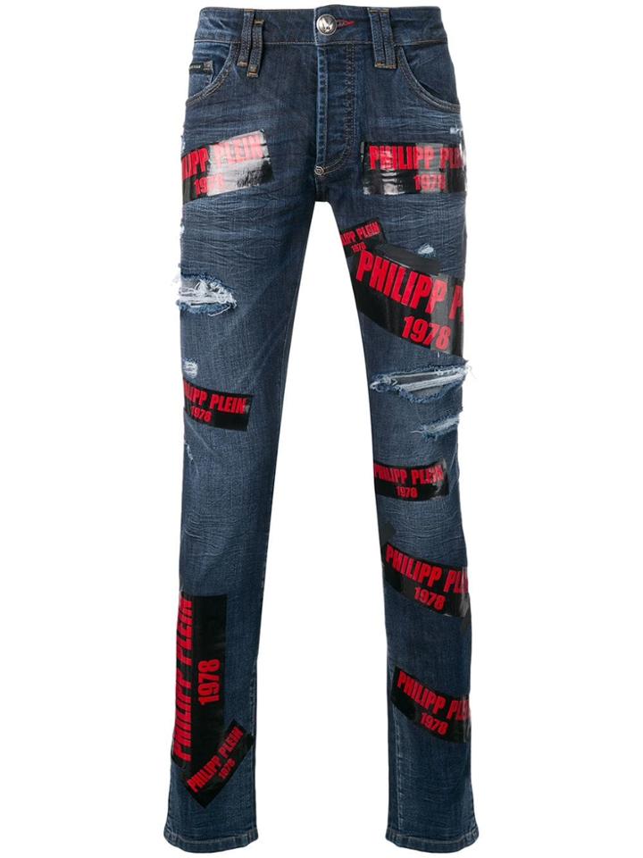 Philipp Plein Super Skinny Jeans - Blue