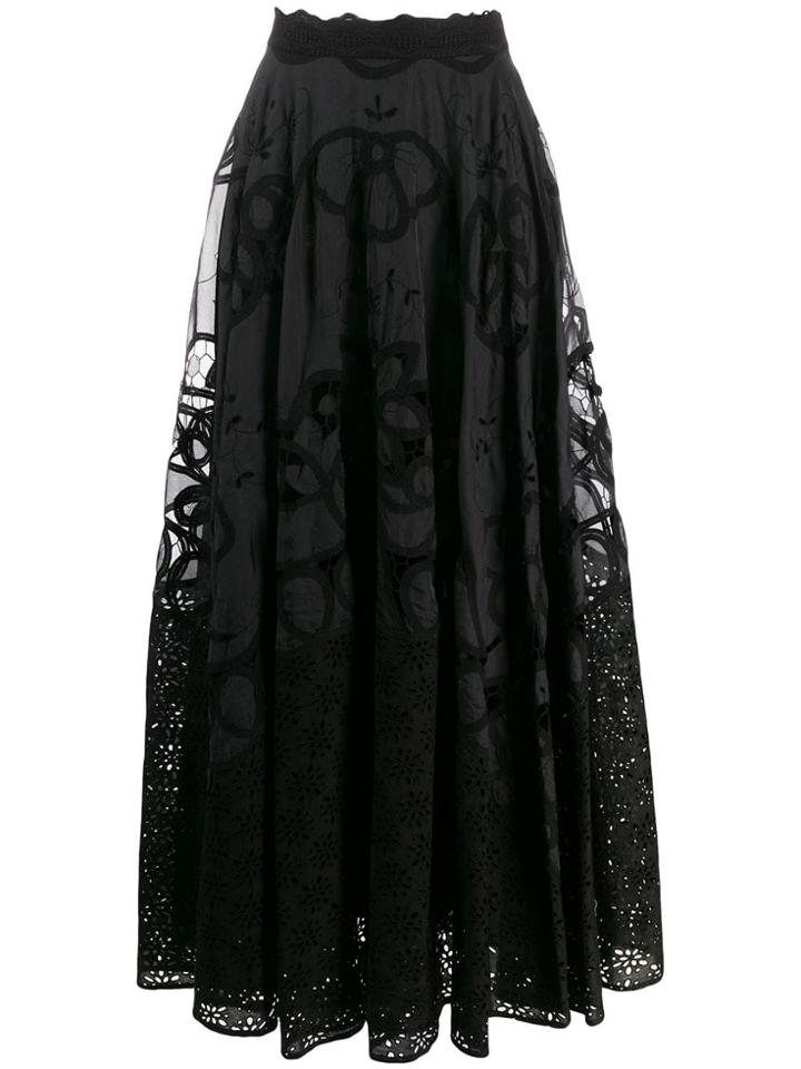 Costarellos Macrame Skirt - Black