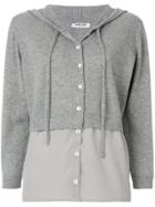 Max & Moi Button Cardigan Shirt - Grey