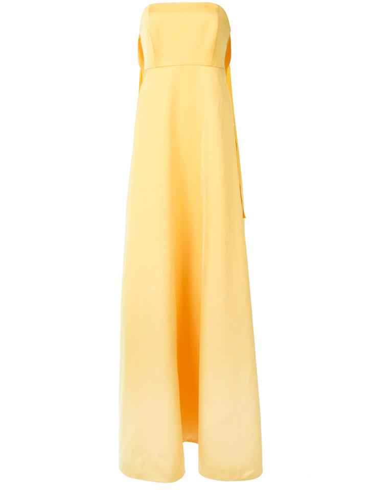 Zac Zac Posen Tegan Strapless Dress - Yellow & Orange