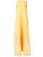 Zac Zac Posen Tegan Strapless Dress - Yellow & Orange