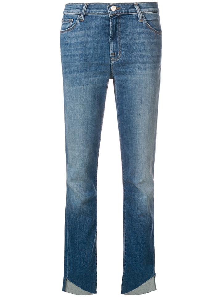 J Brand Raw Hem Jeans - Blue