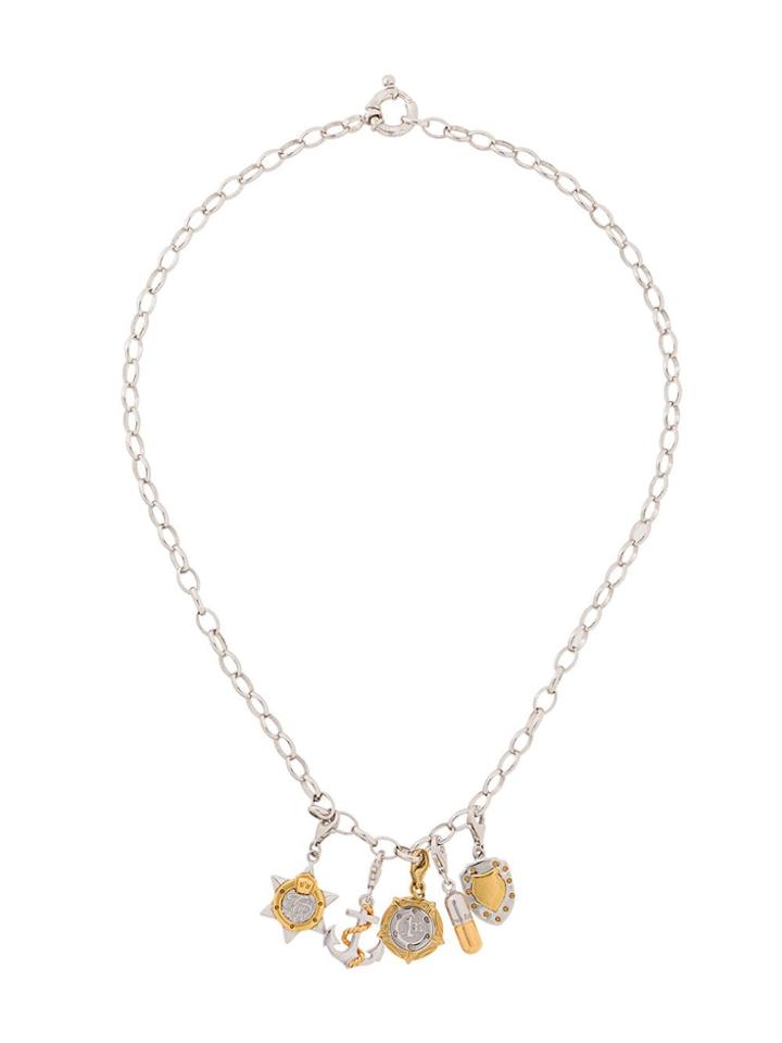 True Rocks True Rocks Twotoneuniquecharmpendant Silvergold